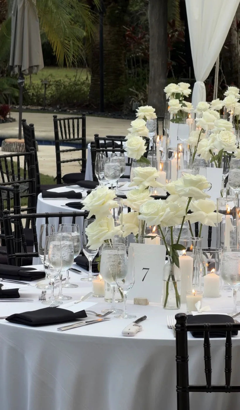 Customer-submitted wedding flower photo from The Knot review by Emily Norell.