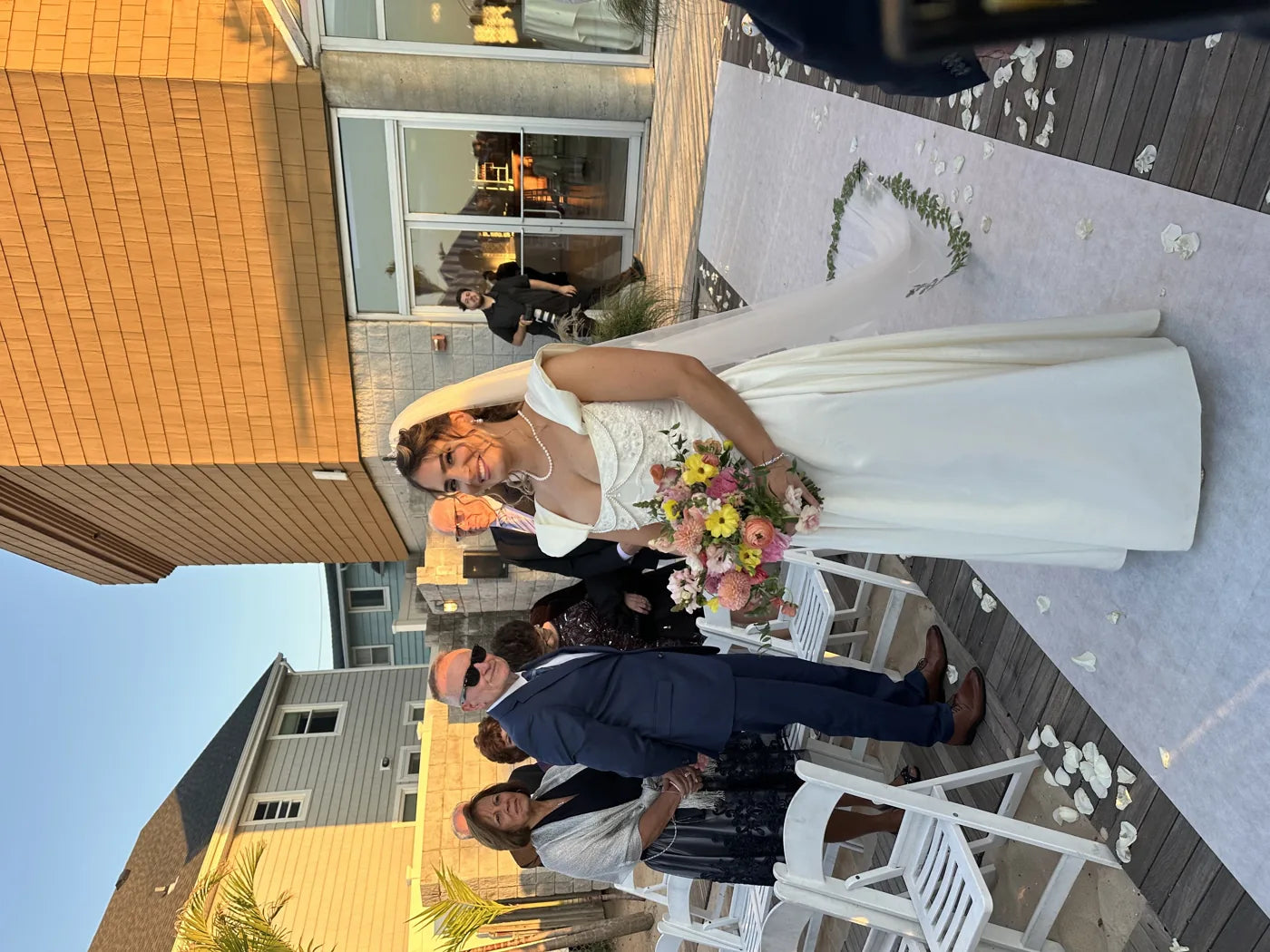 Customer-submitted wedding flower photo from The Knot review by Victoria Rodriguez.