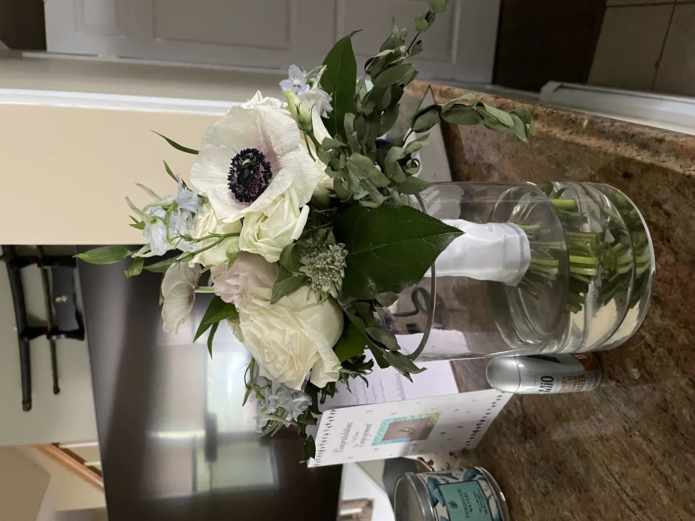 Customer-submitted wedding flower photo from The Knot review by Deepa Varma.