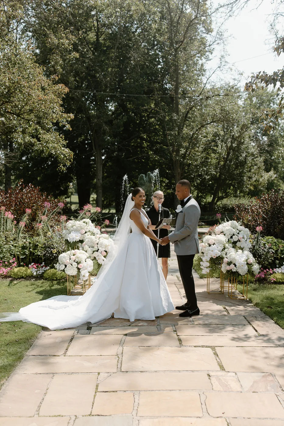 Customer-submitted wedding flower photo from The Knot review by Sydney Edwards.