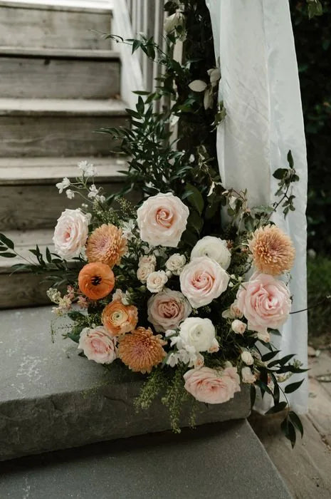 Customer-submitted wedding flower photo from WeddingWire review by Christopher.