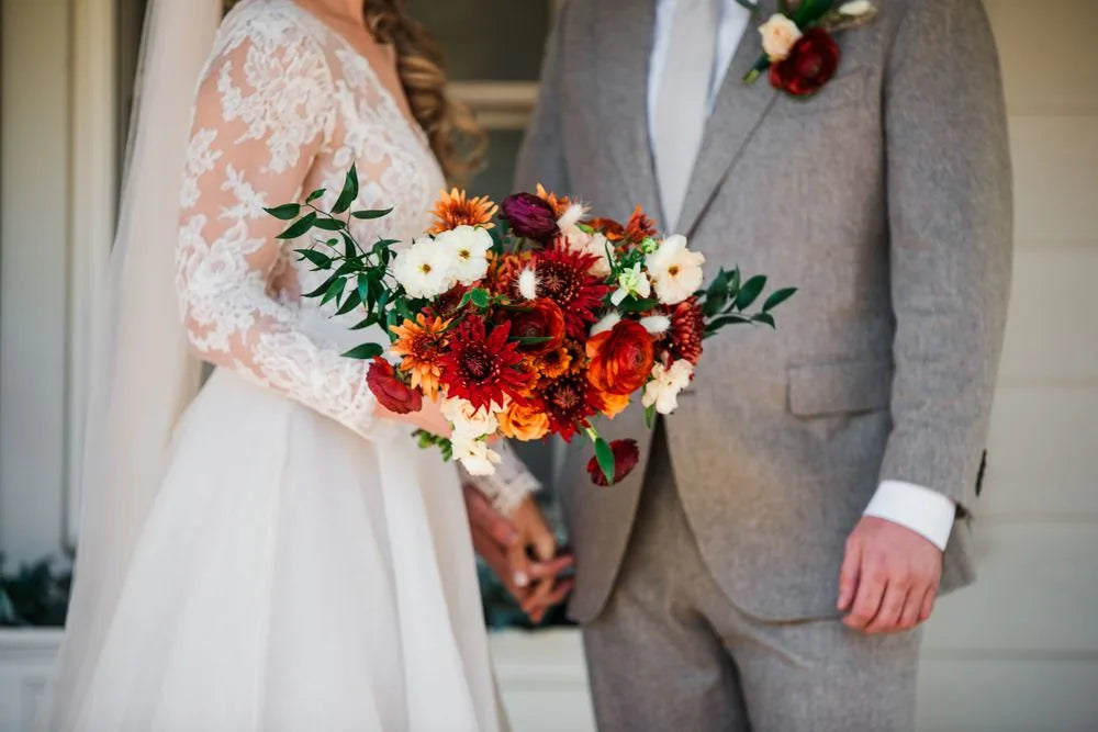 Customer-submitted wedding flower photo from WeddingWire review by Brittany.