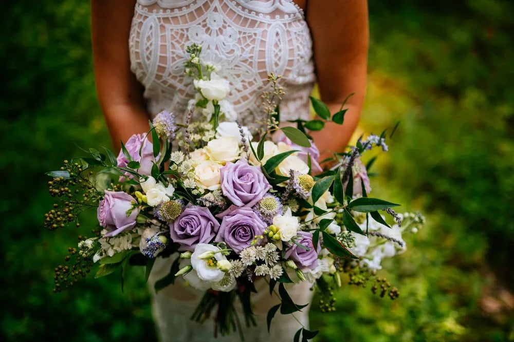 Customer-submitted wedding flower photo from WeddingWire review by Michelle.